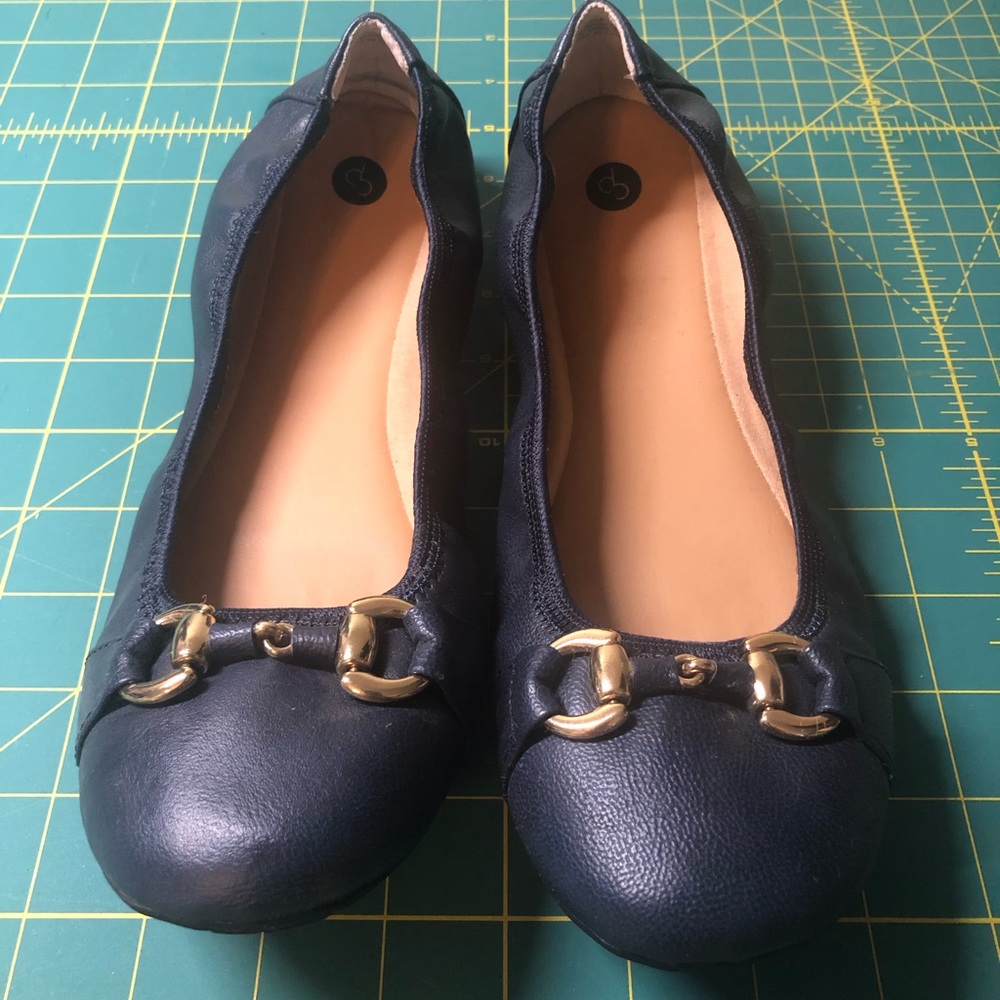 Women’s Flats CP Kate SZ 8 navy blue
